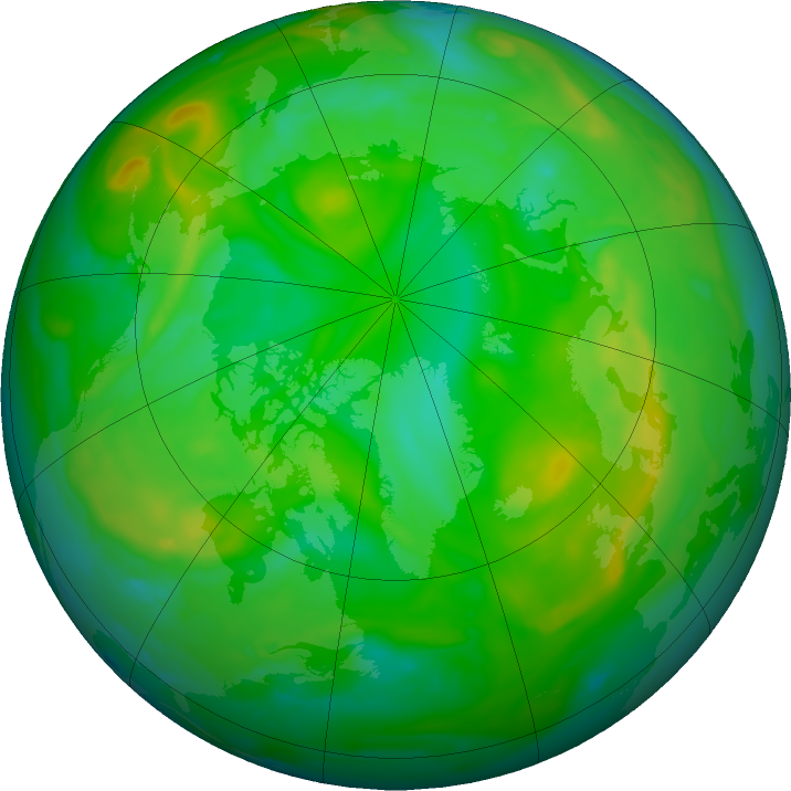 Arctic ozone map for 04 July 2023